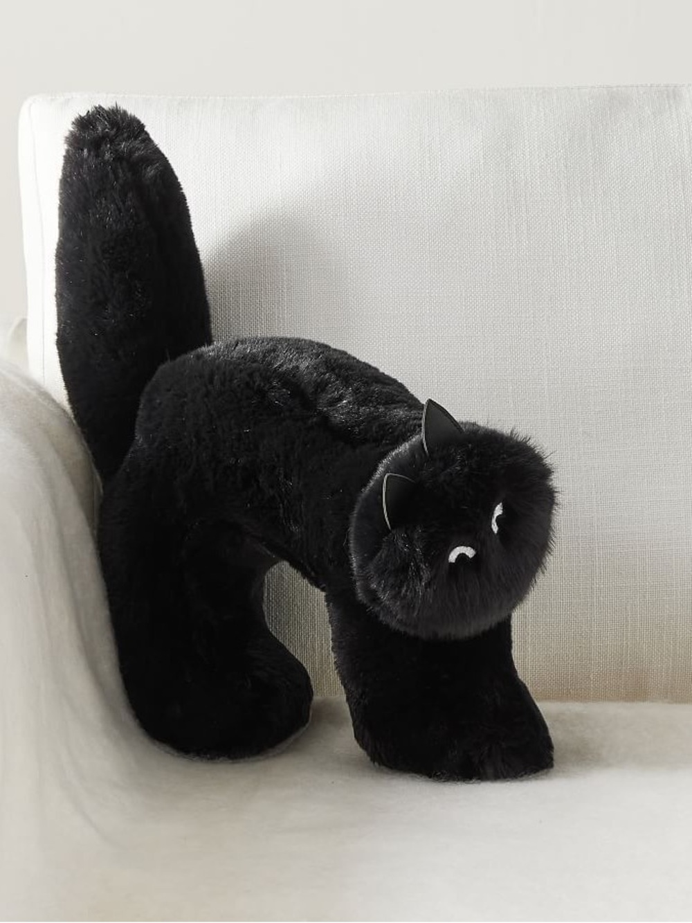 Pottery Barn Spooky Black Cat Pillow